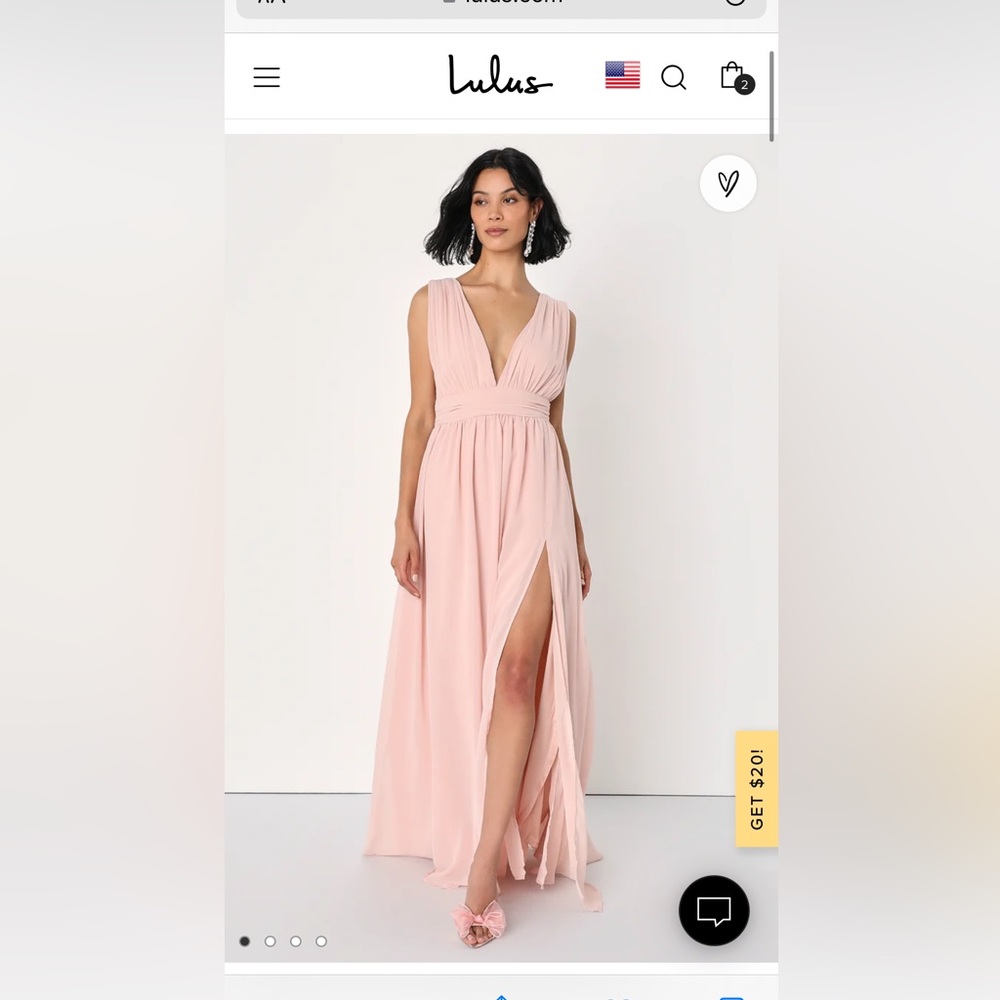 Heavenly Hues Blush Maxi Dress